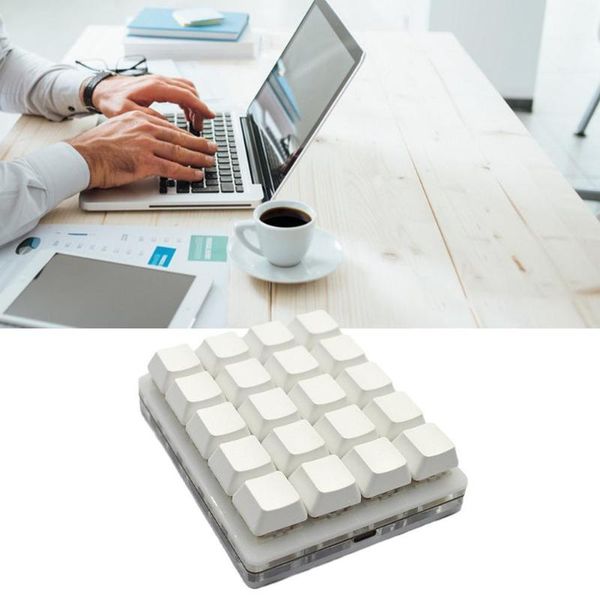 

keyboards mechanical keyboard 20 keys software for windows gaming keypad macro shortcut ps type c programming