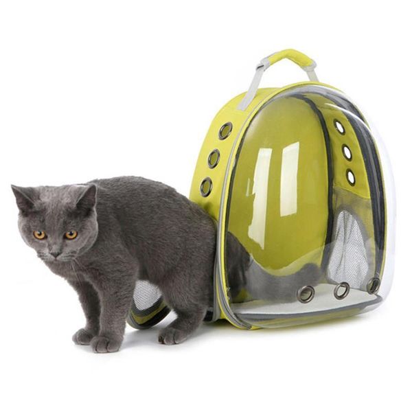

cat carriers,crates & houses transparent carrying bag breathable pet carriers outdoor travel backpack transport for cats and small dogs