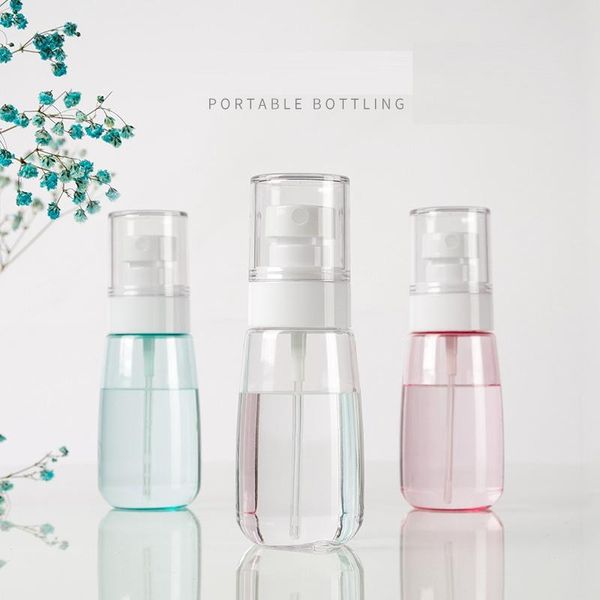 

bathroom storage & organization 30/60/80/100ml empty spray bottle transparent plastic mini perfume refillable container cosmetic containers