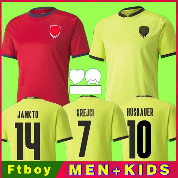 

20 21 czech republic soccer jerseys home away 2020 2021 skoda soucek jankto husbauer kaderabek football kits shirts uniform thailand, Black;yellow