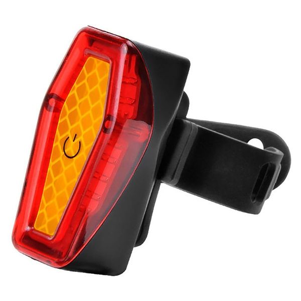 Luzes de bicicleta Lâmpada traseira LED USB LED LUZ TRASEIRA MODO MULTIMO MODO AVISO NOITE NOITE PARA SCOOTER DOBRILHO