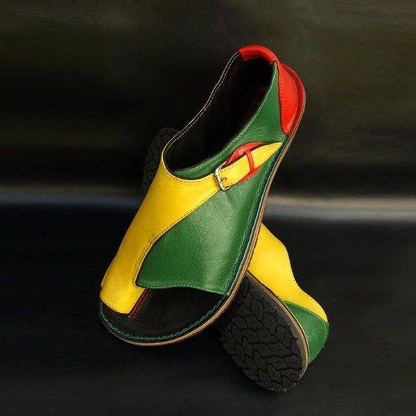

foreign trade shoes women 2021wish cross-border e-commerce explosion models flat bottom female plus siz sandals, Black