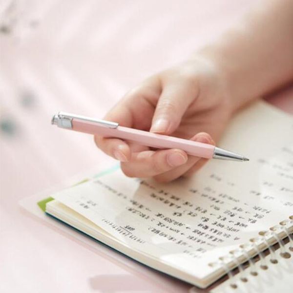 

gel pens exquisite retractable pen hexagonal body anti-slip metal clip signature poratable reusable for school office