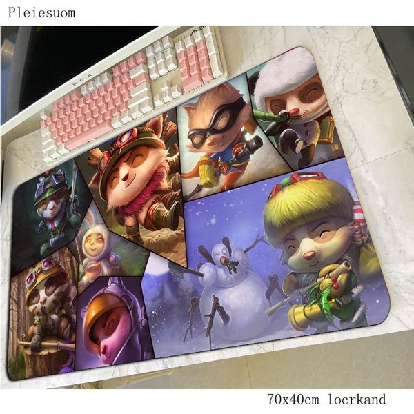 

mouse pads & wrist rests teemo pad halloween gift computer gamer 700x400x3mm padmouse big mousepad ergonomic gadget office desk mats