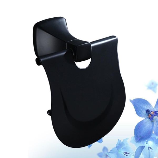 

toilet paper holders holder bathroom accessories space aluminum roll rack(black)