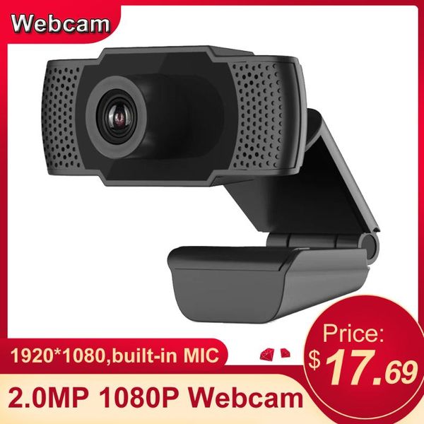 

webcams 2.0mp 1080p high definition webcam computer conference camera usb2.0 interface 1920*1080 built-in microphone for online teaching