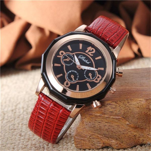 

wristwatches zegarek damski leather band casual ladies watches retro quartz wrist watch women red female clock montre femme 2021, Slivery;brown