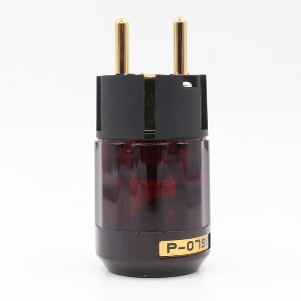 

smart power plugs piece hi-end gold plated p079e eu version for audio cable