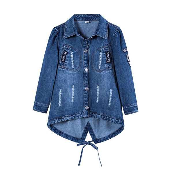 

jackets girls denim jacket sequin vintage jeans coats for girl clothes toddler casual windbreaker cowboy outerwear spring autumn, Blue;gray