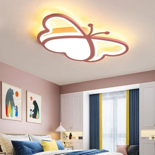 

ceiling lights modern butterfly lamp for bedroom children girl baby room led light kitchen home decor indoor lighting