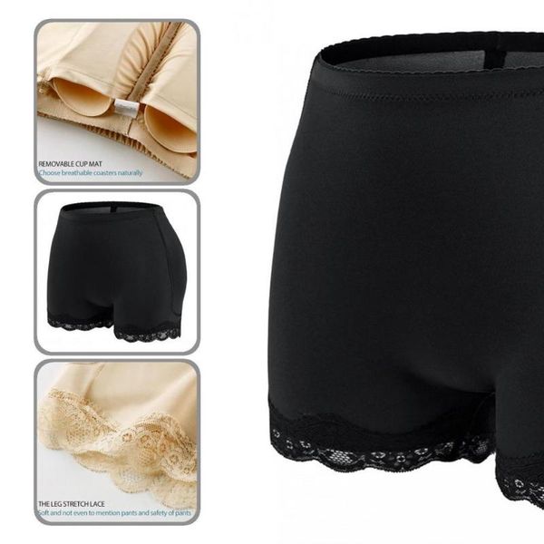 

women's panties 2 colors healthy comfortable high waist buenhancer nylon bulifter breathable for sports, Black;pink