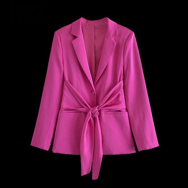 

women's suits & blazers women clothes autumn 2022 chic bow satin suit femme outerwear high fashion jacket coats, White;black