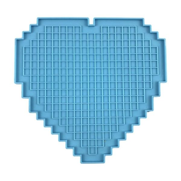 

craft tools pixel puzzle epoxy resin mold cup mat tray plate casting silicone mould