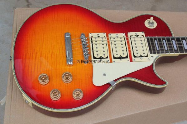 

wholesale lp custom fingerboard mahogany body 3 pickup electric guitar @16