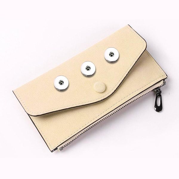 

charm bracelets luwellever aging treatment bag snap button purse pu leather wallet bags charms bracelet jewelry for women fit 18mm, Golden;silver