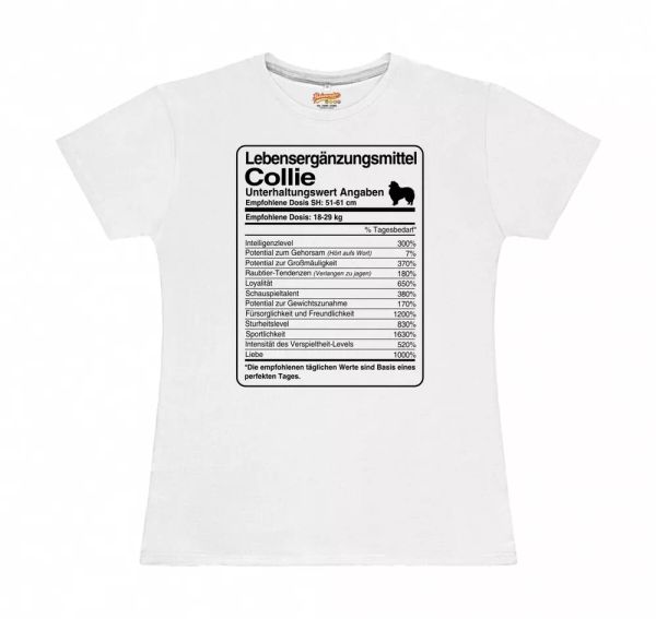 

t-shirt womens dose collie life supplements by siviwonder, White;black
