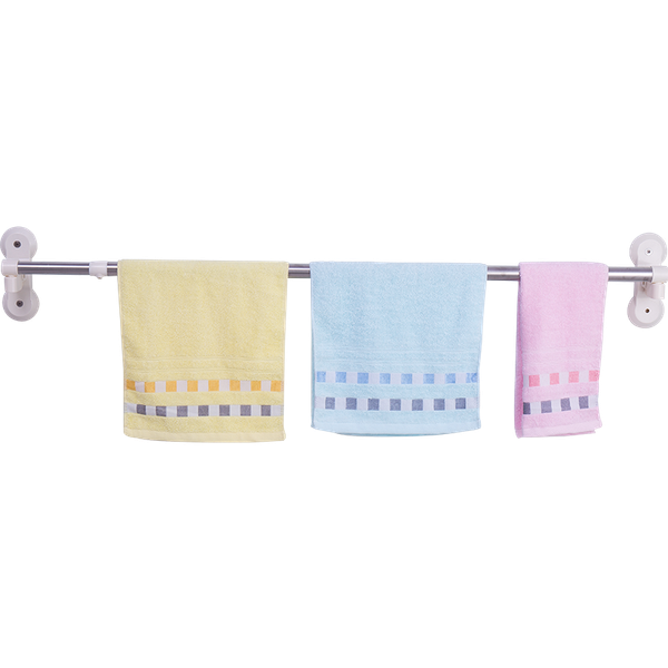 

length expandable wall mounted bath shower curtain rail pole indoor clothes towels drying hanging bar 51.18'' - 85'' dq1