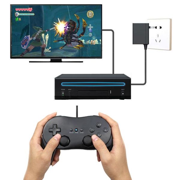 

game controllers & joysticks classic wired controller remote pro gamepad joystick for wii second-generation 2021