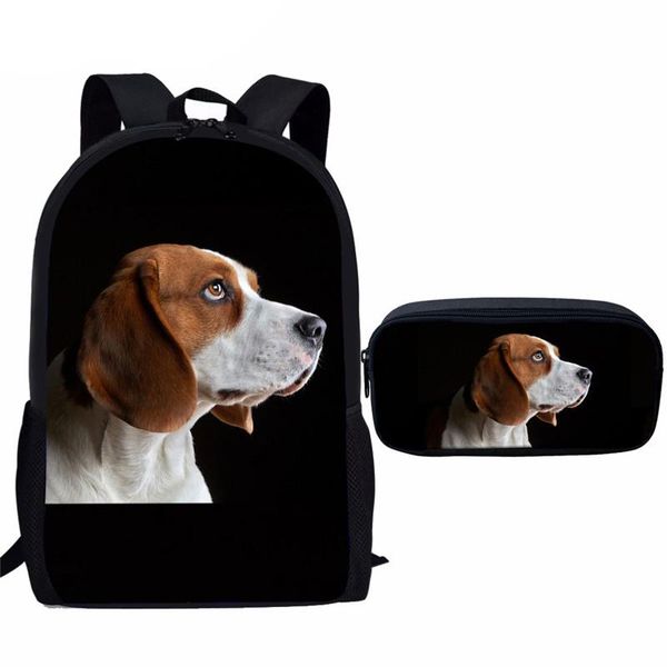 

school bags whereisart kids baby's beagle dog pattern bag set for boys children book with pencil case primary schoolbag
