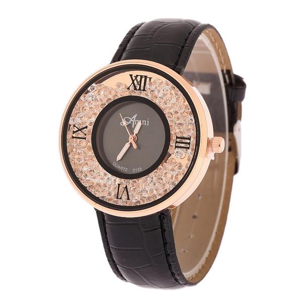 

wristwatches 2021 watch women bracelet ladies with rhinestones clock womens vintage fashion dress wristwatch relogio feminino watches, Slivery;brown