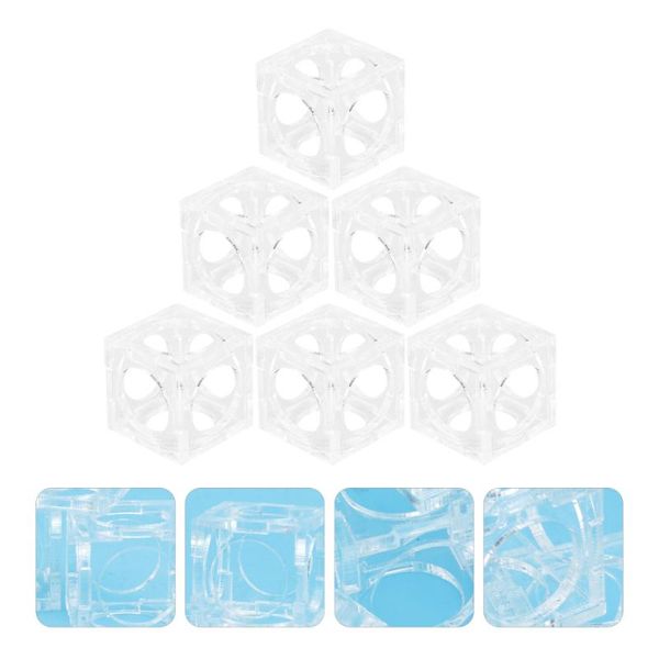 

decorations 6pcs shrimp nest fish tank aquarium decoration (transparent color)