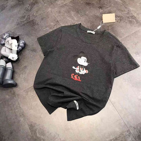 

2022 factory wholesale new fashion lovers t-shirt summer print casual loose cotton short sleeve, White