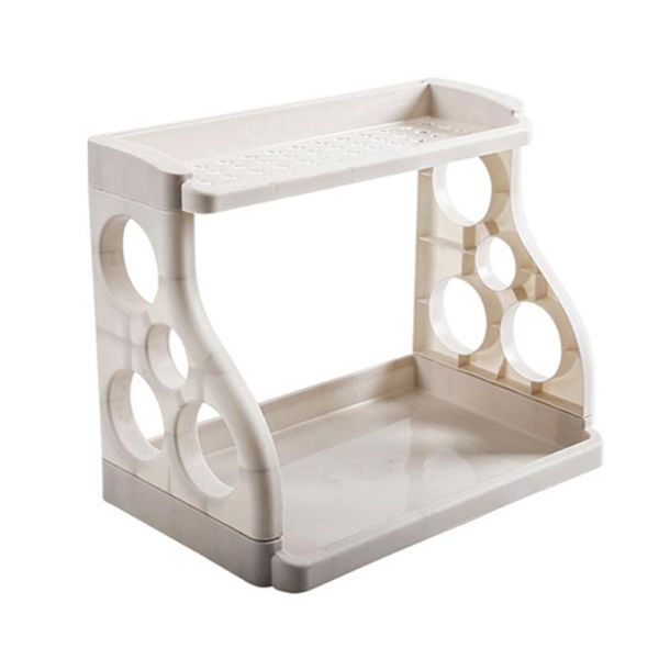 

kitchen 2-tier spice rack organizer multipurpose utensil holder tanding shelf for jars bottle dropshippin storage & organization