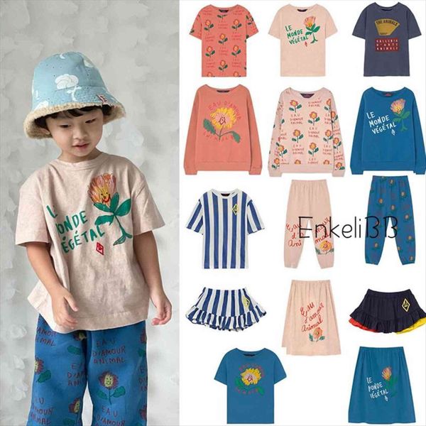 

ss tao kids t shirt and sweatshirts brand clothes boy girl casual cartoon flower pattern cotton made, Blue