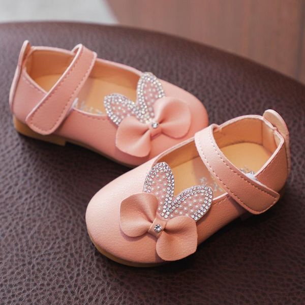 

baby sandals toddler infant kids girls crystasl bowknot bling princess shoes flat &42, Black;red