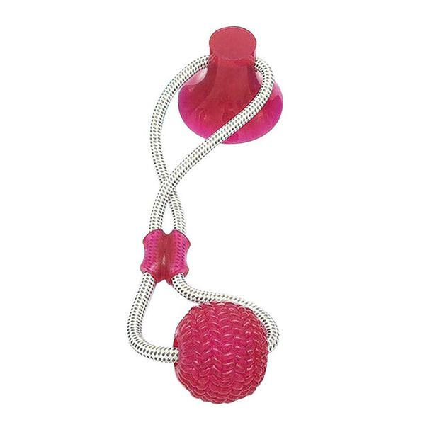 

multifunction pet molar bite toy dog ropes toy, self-playing rubber ball toy with suction cup molar chew toy cleaning teeth