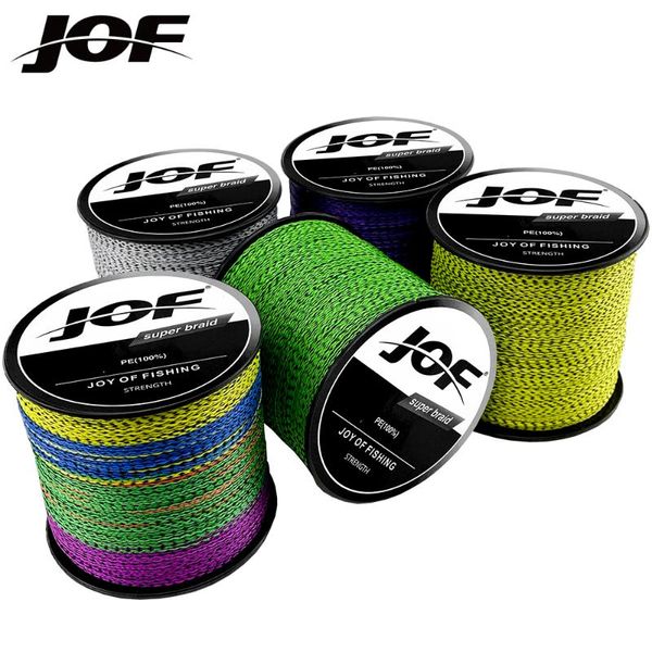 

braid line jof 300m 4 strands japan material multifilament 100% pe braided fishing 10lb to 80lb invisible spot camouflague wire