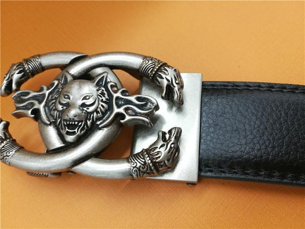 

fashion cattle belt men's automatic gold buckle buckles retail wholesale 002 belts, Black;brown