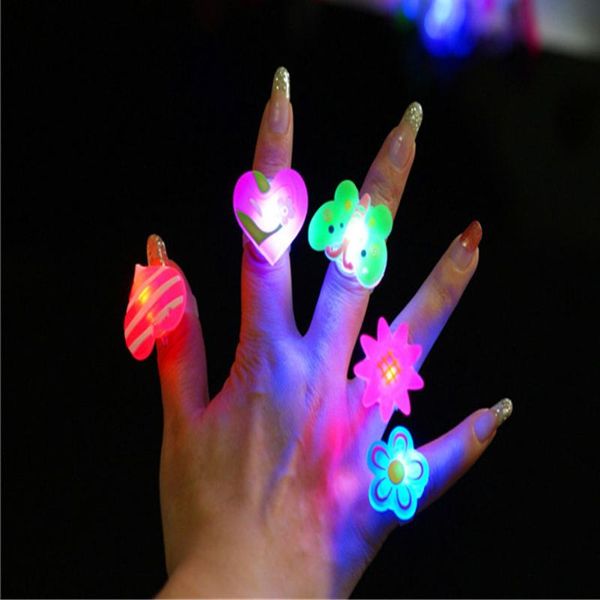 

strings flash cartoon ring lamp soft glue light finger a116