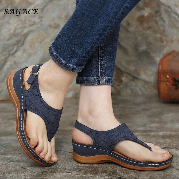 

women sandals clip toe vintage flat retro shoes woman casual female beach fashion ladies for, Black