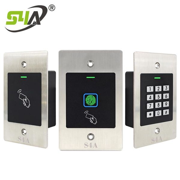 

embedded biometrics rfid fingerprint reader door access control system keyless opener with keyfobs