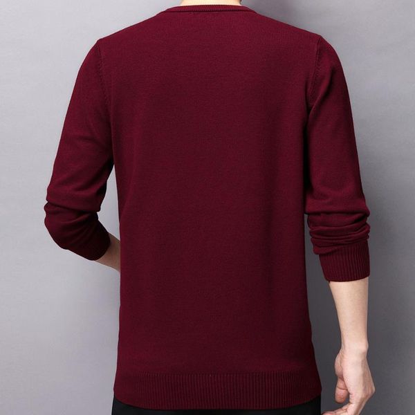 

brand casual knitted o neck sweater men pullover clothing fashion clothes knit solid mens sweaters pullovers 13009, White;black
