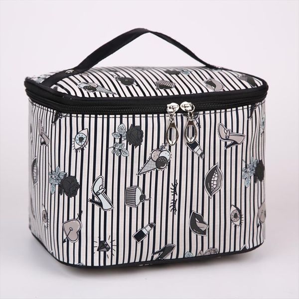 

women cute flamingo large cosmetic bags capacity nylon waterproof travel toiletry storage makeup hln01