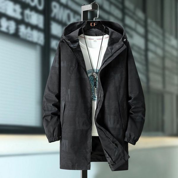 

men's jackets 10xl 9xl 8xl 7xl 6xl men 2021 style spring autumn fashion casual hooded jacket coat streetwear windbreaker, Black;brown