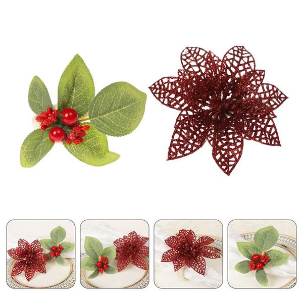 

napkin rings 2pcs xmas design chic buckles christmas table supplies