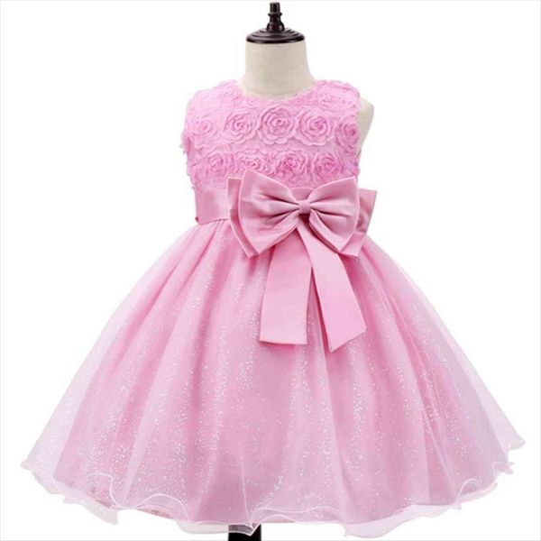 

christmas children pearls princess girl dresses flower girls wedding kids 3 10 years halloween party, Red;yellow