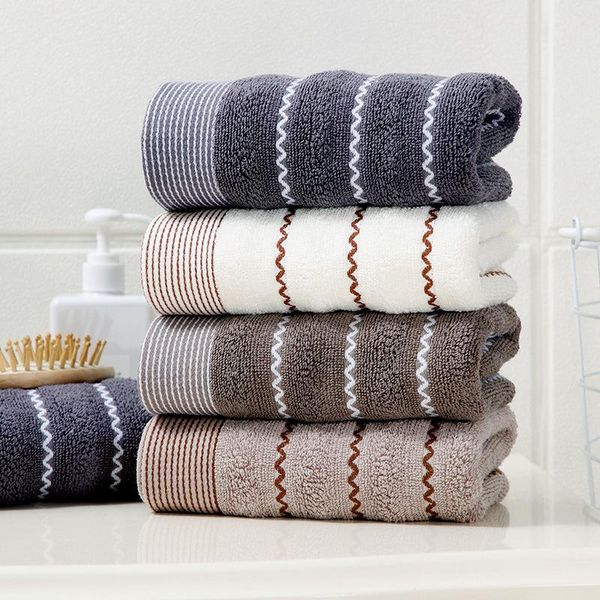 

2pcs/set 100% cotton bath towel and face quick dry women men towels