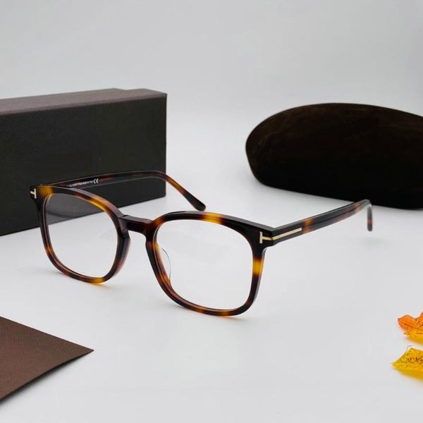 

fashion sunglasses frames tom men optical eyeglasses acetate women reading myopia prescription glasses with original case, Black