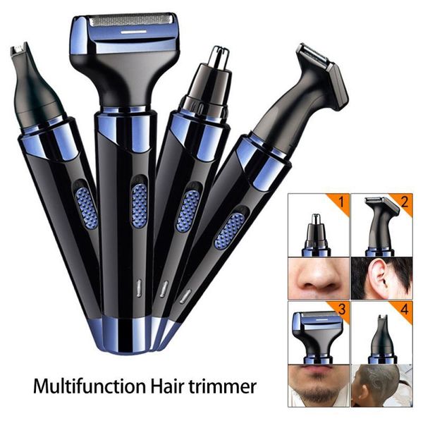 

electric nose & ear trimmers 4 in1 portable multifunctional hair trimmer cut clipper kit groomer shaver safe face care shaving