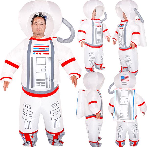 Maskottchenpuppenkostüm Erwachsener Astronaut Spaceman Aufblasbare Kostüme Frau Männer Halloween Cartoon Maskottchen Puppe Party Rollenspiel Dress Up Outfit