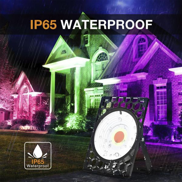

honeycomb led spotlight 220-240v 100w loodlight ip65 waterproof wireless remote control projector flood light for garden panel lights