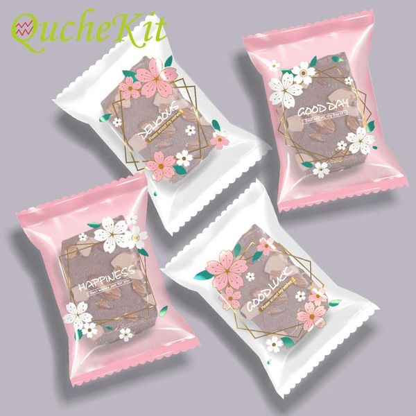 

gift wrap 100pcs nougat frosted machine sealed bags diy handmade candy biscuit dessert baking opp food packing bakery party favors pouch