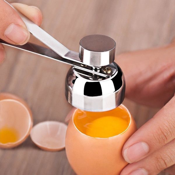 

Stainless Steel Egg Topper Cutter Boiled Raw Kitchen Breakfast Egg Shell Opener Tool Kitchen Gadget Egg Shell Cutter Baking Tool