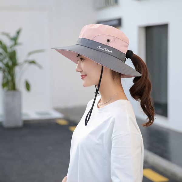

hat womens sports bucket hat sun protection foldable sun hat lightweight breathable and windproof outdoor sun new, Blue;gray