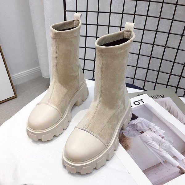 

boots designer women 2021 black sock punk gothic shoes ankle platform beige bootadult