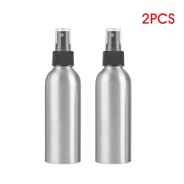 

2pcs essential oil household pressed pump empty large capacity travel spray bottle liquid containers aluminum perfume atomizer storage bottl